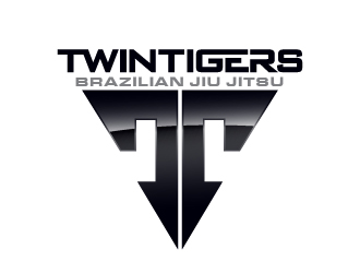 Twin Tigers Brazilian Jiu Jitsu logo design by PRN123