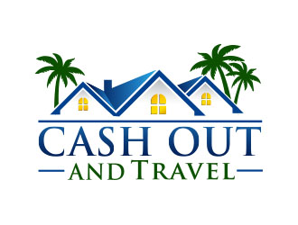 Cash Out and Travel logo design by Sorjen