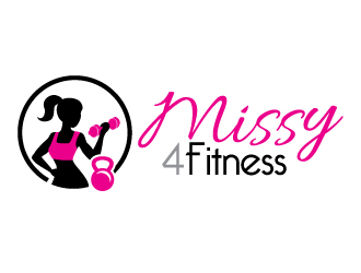 Missy 4 Fitness logo design by Dawnxisoul393