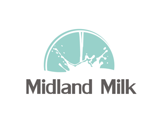 Midland Milk logo design by logolady