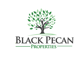 Black Pecan Properties logo design by mindgal