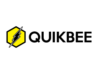 QUIKBEE logo design by alxmihalcea