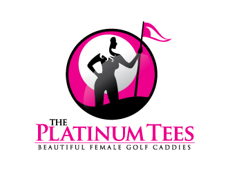 Our company name "The Platinum Tees" and the slogan "Beautiful Female Golf Caddies". Also would like the graphic to be a sexy female golfer/caddy logo design by Dakouten