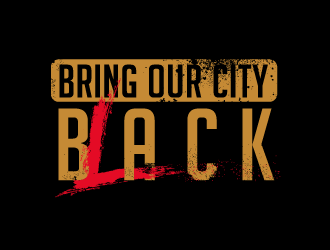 BRING OUR CITY BLACK logo design by dondeekenz
