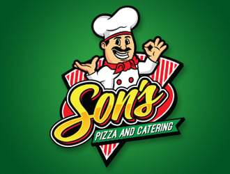 Son's Pizzeria and Catering logo design by ZedArts