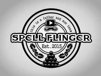 Spell Flinger logo design by serprimero