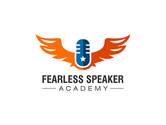 Fearless Speaker Academy logo design by hole