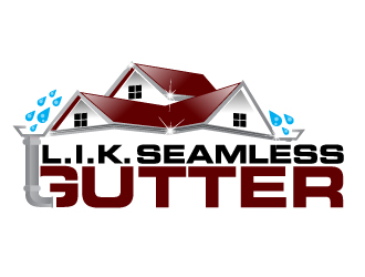 L.I.K Seamless Gutter logo design by karjen