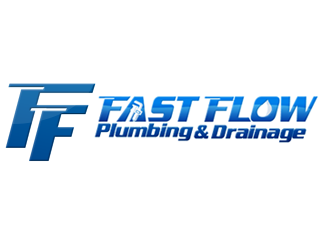 Fast Flow Plumbing & Drainage logo design - 48HoursLogo.com