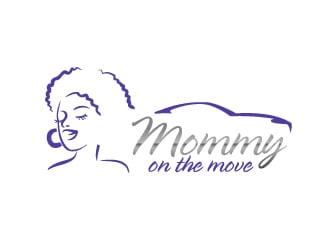 Mommy on the Move, presented by Kia logo design by xtian gray