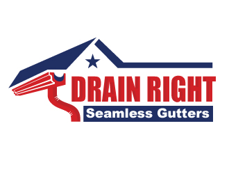 Drain Right Seamless Gutters logo design by Webphixo