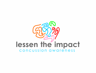 Lessen the Impact: Concussion Awareness logo design by Day2DayDesigns