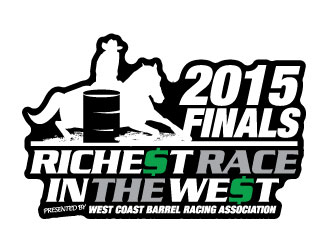 West Coast Barrel Racing Association logo design by moomoo
