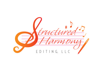 Structured Harmony Editing Logo Design