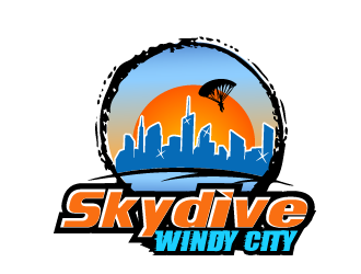 Skydive Windy City logo design by Phantomonic