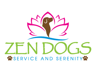 Zen Dogs    "Service and Serenity" logo design by jaize