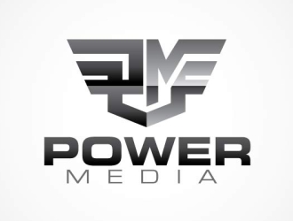 POWER MEDIA logo design by SteveKim