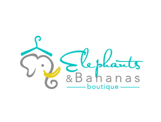 Elephants & Bananas Boutique logo design by ingepro