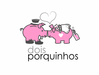 dois porquinhos logo design by Day2DayDesigns