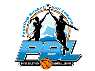 Puyallup Basketball League logo design by veron