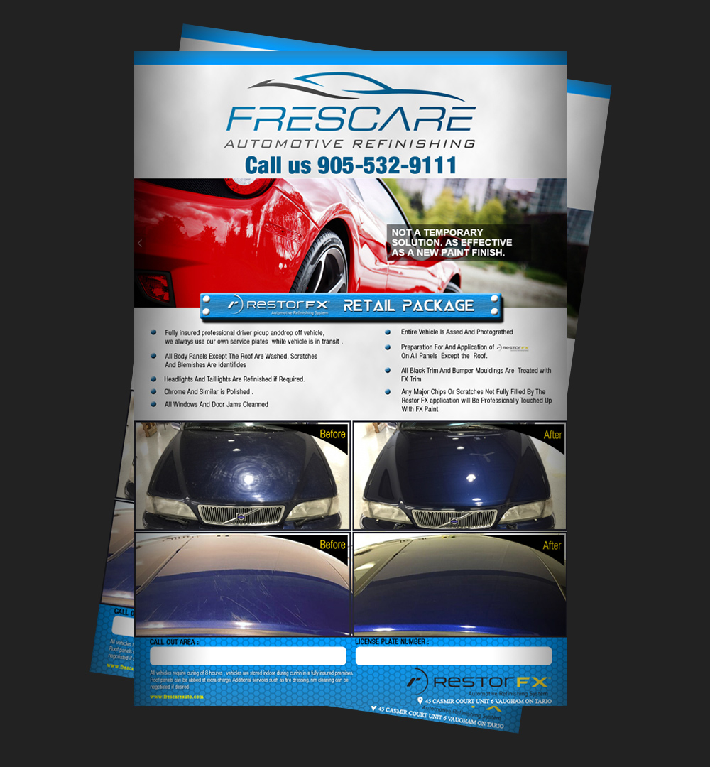Frescare Auto Full Page AD logo design by XyloParadise
