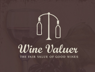Wine Valuer logo design by grafish
