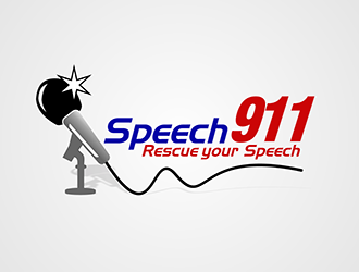 Name:  Speech911         Tag line:  Rescue your Speech Logo Design