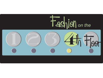 Fashion on the 4th Floor -- style transcends all decades Logo Design