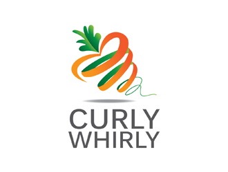 Curly Whirly logo design by openyourmind