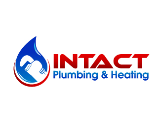 Intact Plumbing & Heating logo design - 48HoursLogo.com