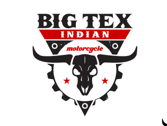 Big Tex Indian Motorcycle logo design by Ultimatum