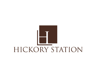 Hickory Station logo design by peacock