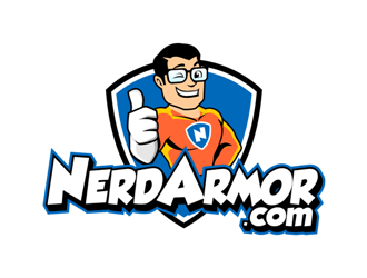 Nerd Armor logo design by haze