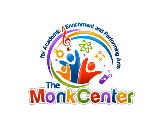 The Monk Center for Academic Enrichment and Performing Arts logo design by Dawnxisoul393