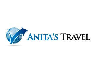 Anita's Travel logo design by zack