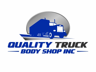 Quality Truck Body Shop Inc. logo design by ingepro