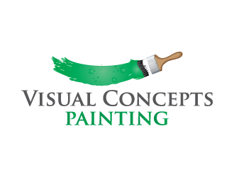 VISUAL CONCEPTS PAINTING logo design by dchris