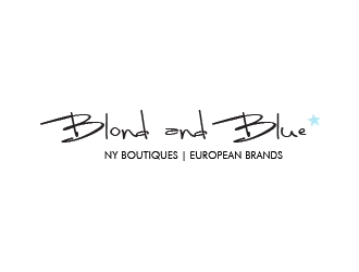 blond and blue logo design by mmyousuf