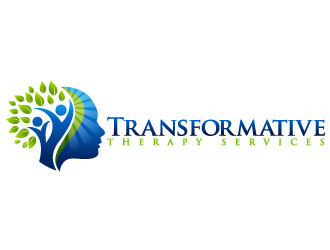 Transformative Therapy Services logo design by Dawnxisoul393