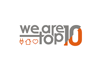 We Are Top 10 logo design by gitzart