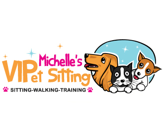 Michelle's VIPet Sitting Logo Design