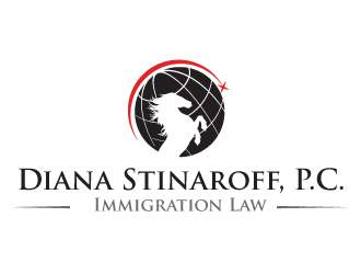 Diana Stinaroff, P.C.   Immigration Law logo design by kgcreative