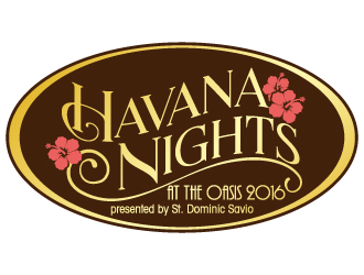 Havana Nights at the Oasis 2016 presented by St. Dominic Savio logo design by jaize
