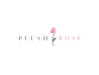 Plush Rose logo design by Rachel