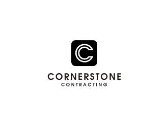 Cornerstone Contracting logo design by Landung