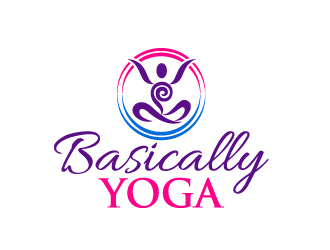 Basically Yoga logo design by Dawnxisoul393