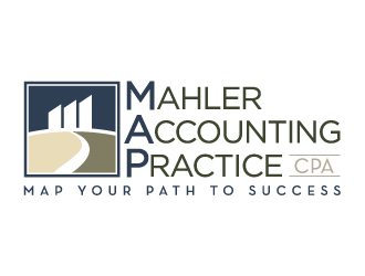 Mahler Accounting Practice - Mapping Your Path To Success Logo Design