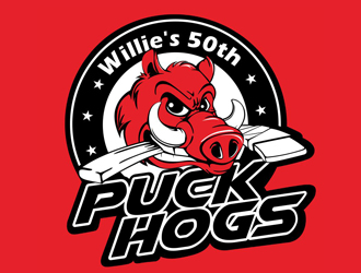 Puck Hogs logo design by veron