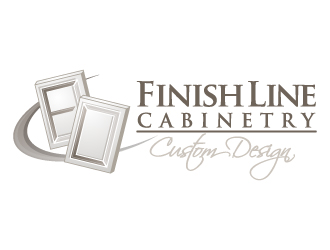 Fine Line Cabinetry----- Custom * Design logo design by jaize