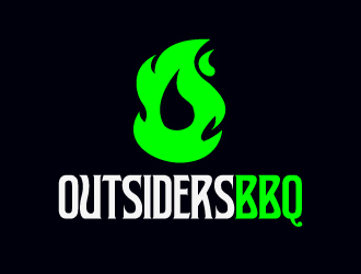 Outsiders BBQ logo design by PRN123